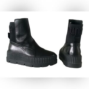 FENTY x PUMA Rihanna Chelsea Black Sneaker Boot Shoes Women’s Sz 6 No Box
